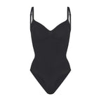 Body gainant ventre plat noir, vue produit