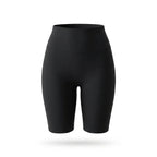 Shorty gainant invisible femme — packshot produit, boyshort noir taille haute, finition seamless