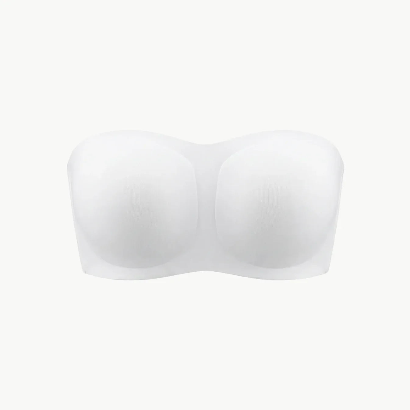 Soutien-gorge invisible sans bretelles blanc, packshot