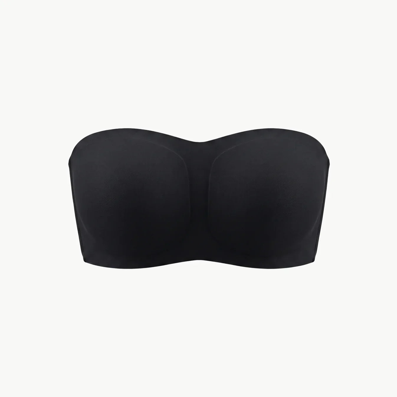 Soutien-gorge invisible sans bretelles noir, packshot